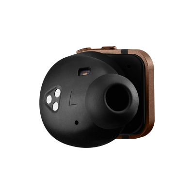Master & Dynamic Active Noise-Cancelling True Wireless Earphone In Brown Ceramic With Stainless Steel Case - MW08BN